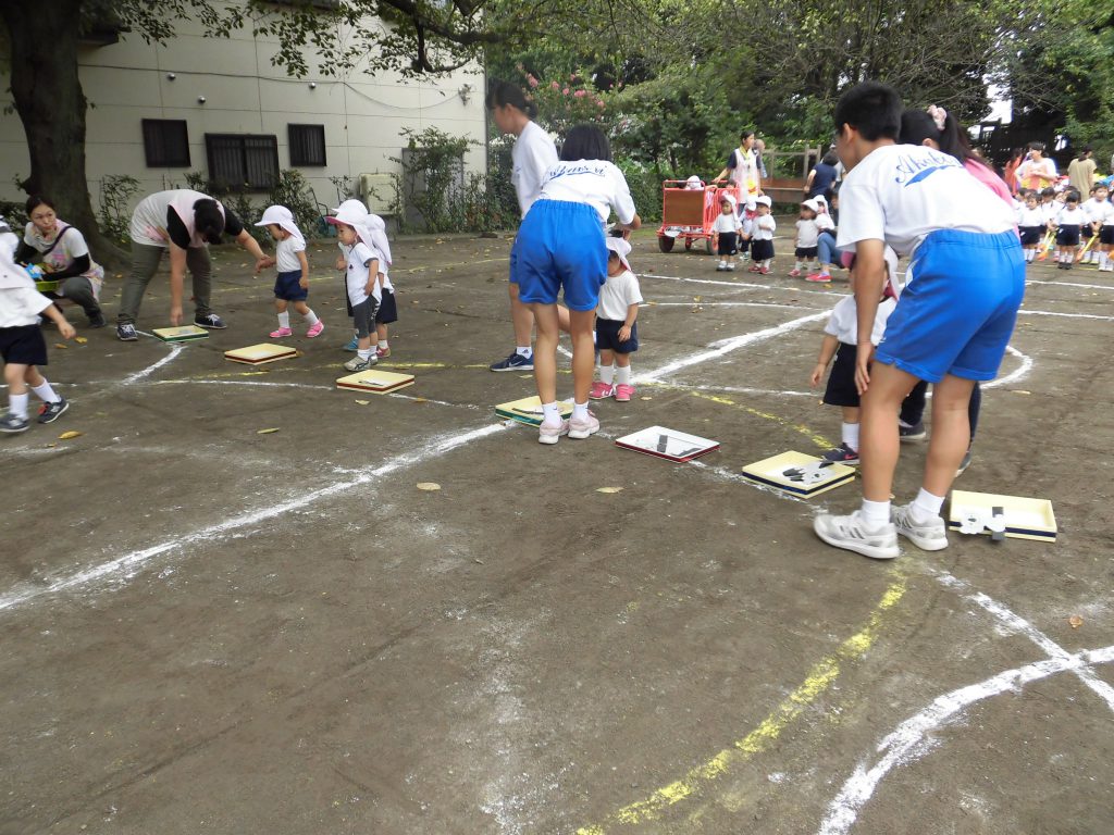 運動会予行練習 慈照幼稚園